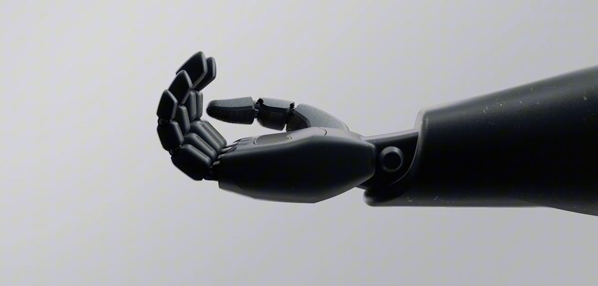 Equipped with a dexterous hand